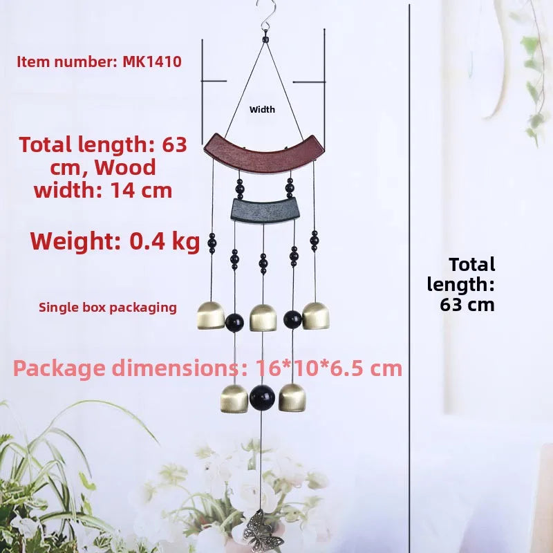 Creative Metal Wind Chimes Home Decor Outdoor Garden Hanging Ornaments Door Decorations Bell Pendants Tibetan Style