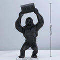 Escultura de mono de Animal creativo, estatua de resina de simulación, adornos coleccionables de arte, estatuilla, decoración de