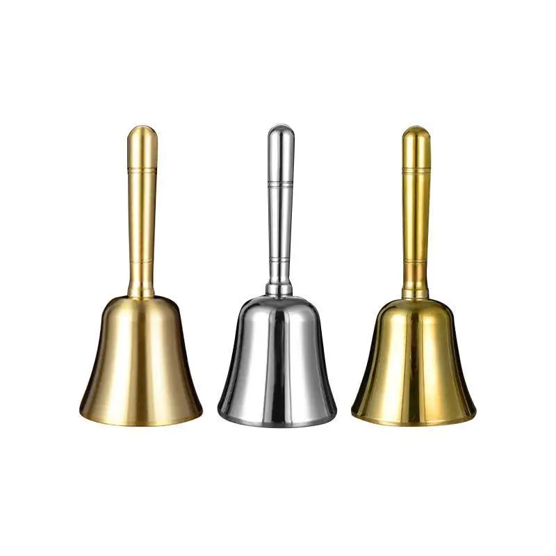 Pure Copper Handheld Bell Wooden Handle School Bell Class Change Bell Large Class Bell Traditional Chinese Style Home Decor