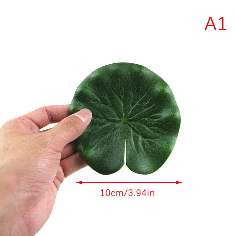 Artificial Floating Lotus Leaves Fake Foliage Plant 10/15/18/28/40cm EVA Green Round Lotus Leaf Garden Pond Pool Decor