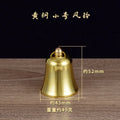 Pure Copper Handheld Bell Wooden Handle School Bell Class Change Bell Large Class Bell Traditional Chinese Style Home Decor