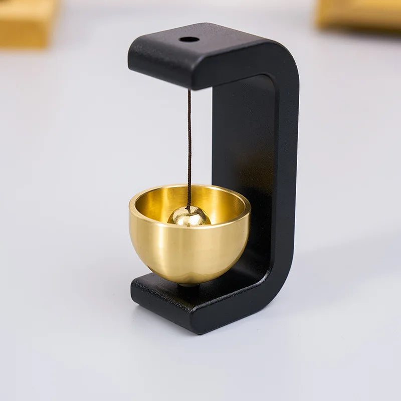 Modern Simple Brass Bell Door Chimes Shop Business Entrance Reminder Hanging Ornament for Daily Gifts Friends