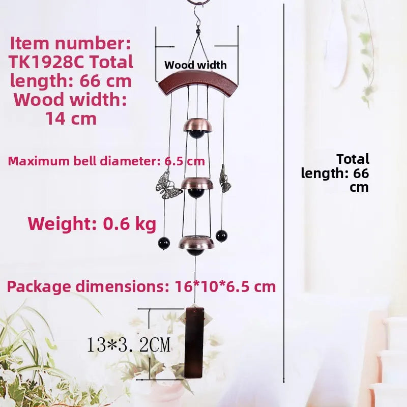 Creative Metal Wind Chimes Home Decor Outdoor Garden Hanging Ornaments Door Decorations Bell Pendants Tibetan Style