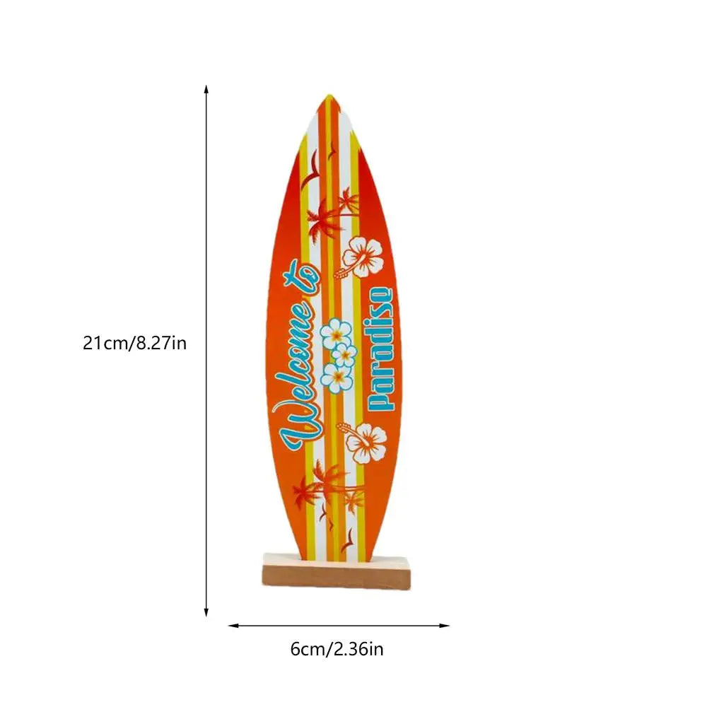 Surfboard Table Decorations Summer Party Decorations Summer Wood Sign Summer Party Decorations Surf Board Decor For Wall