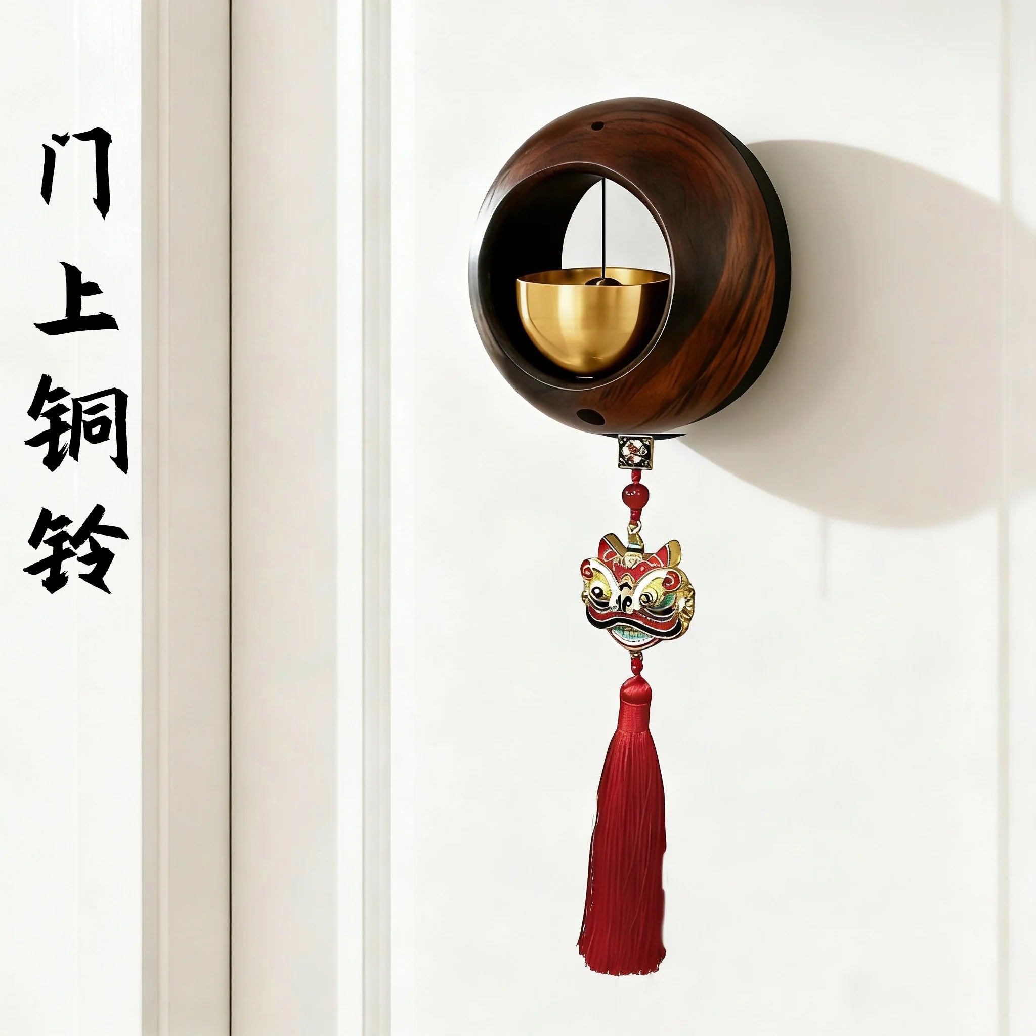 Modern Simple Brass Bell Door Chimes Shop Business Entrance Reminder Hanging Ornament for Daily Gifts Friends