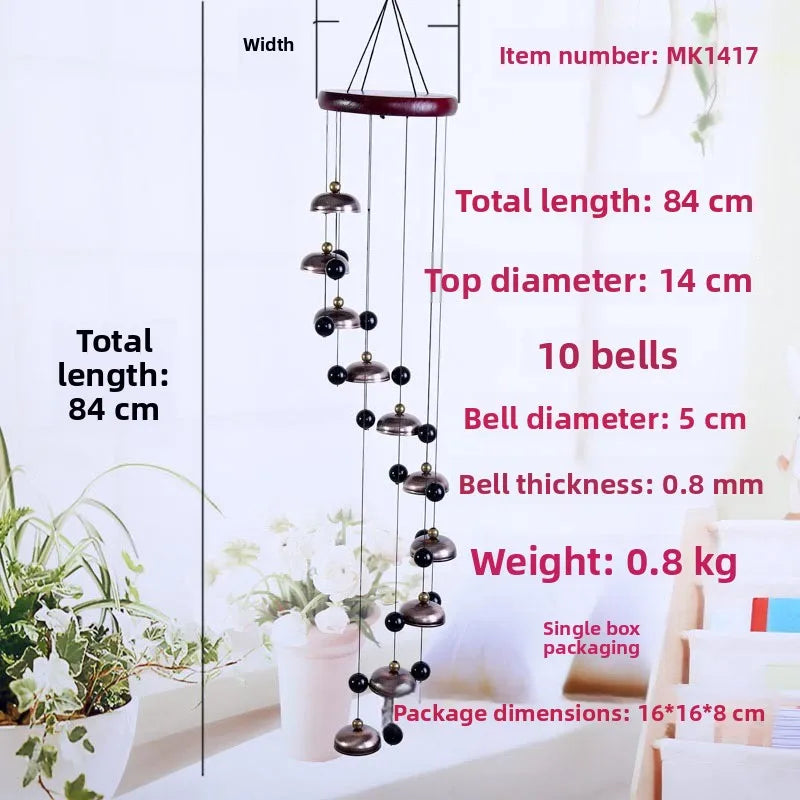 Creative Metal Wind Chimes Home Decor Outdoor Garden Hanging Ornaments Door Decorations Bell Pendants Tibetan Style