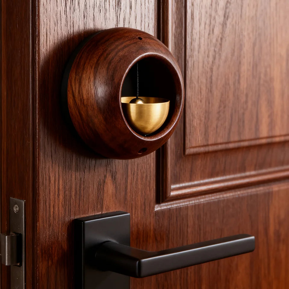 Modern Simple Brass Bell Door Chimes Shop Business Entrance Reminder Hanging Ornament for Daily Gifts Friends
