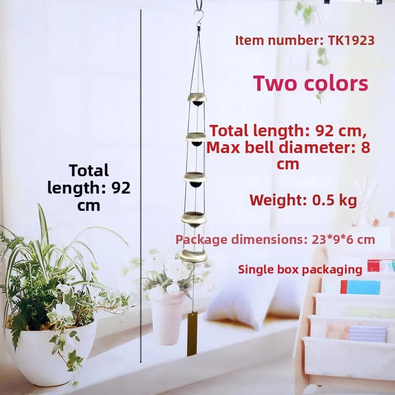 Creative Metal Wind Chimes Home Decor Outdoor Garden Hanging Ornaments Door Decorations Bell Pendants Tibetan Style