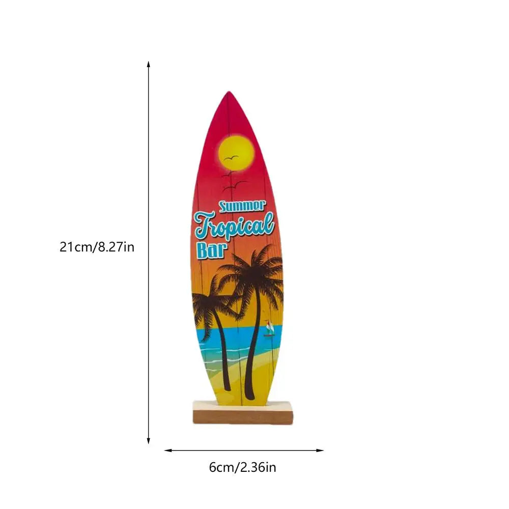 Surfboard Table Decorations Summer Party Decorations Summer Wood Sign Summer Party Decorations Surf Board Decor For Wall