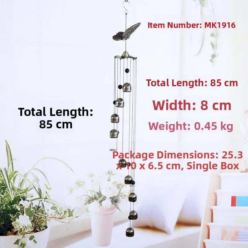 Creative Metal Wind Chimes Home Decor Outdoor Garden Hanging Ornaments Door Decorations Bell Pendants Tibetan Style