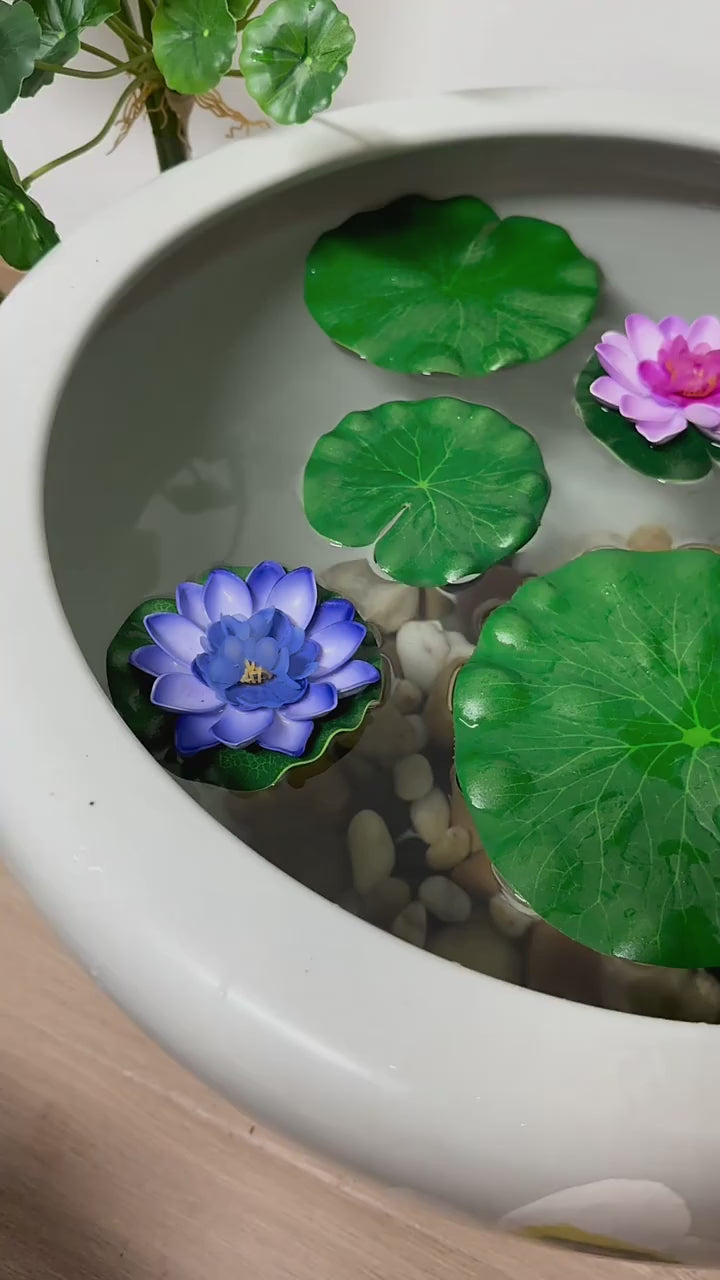Artificial Floating Lotus Leaves Fake Foliage Plant 10/15/18/28/40cm EVA Green Round Lotus Leaf Garden Pond Pool Decor