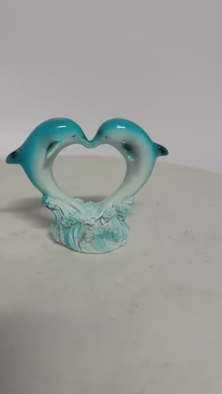 Dolphin Family Resin Statue Decorative Craft for Home, Bedroom, Living Room, Study, or Entrance Table Decor